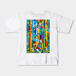 Forest Kinship: Celebrating Man's Connection to Nature Kids T-Shirt